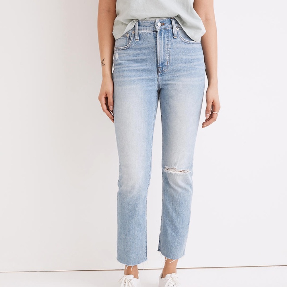 NWT Madewell The Perfect Vintage in Coney Wash Distressed